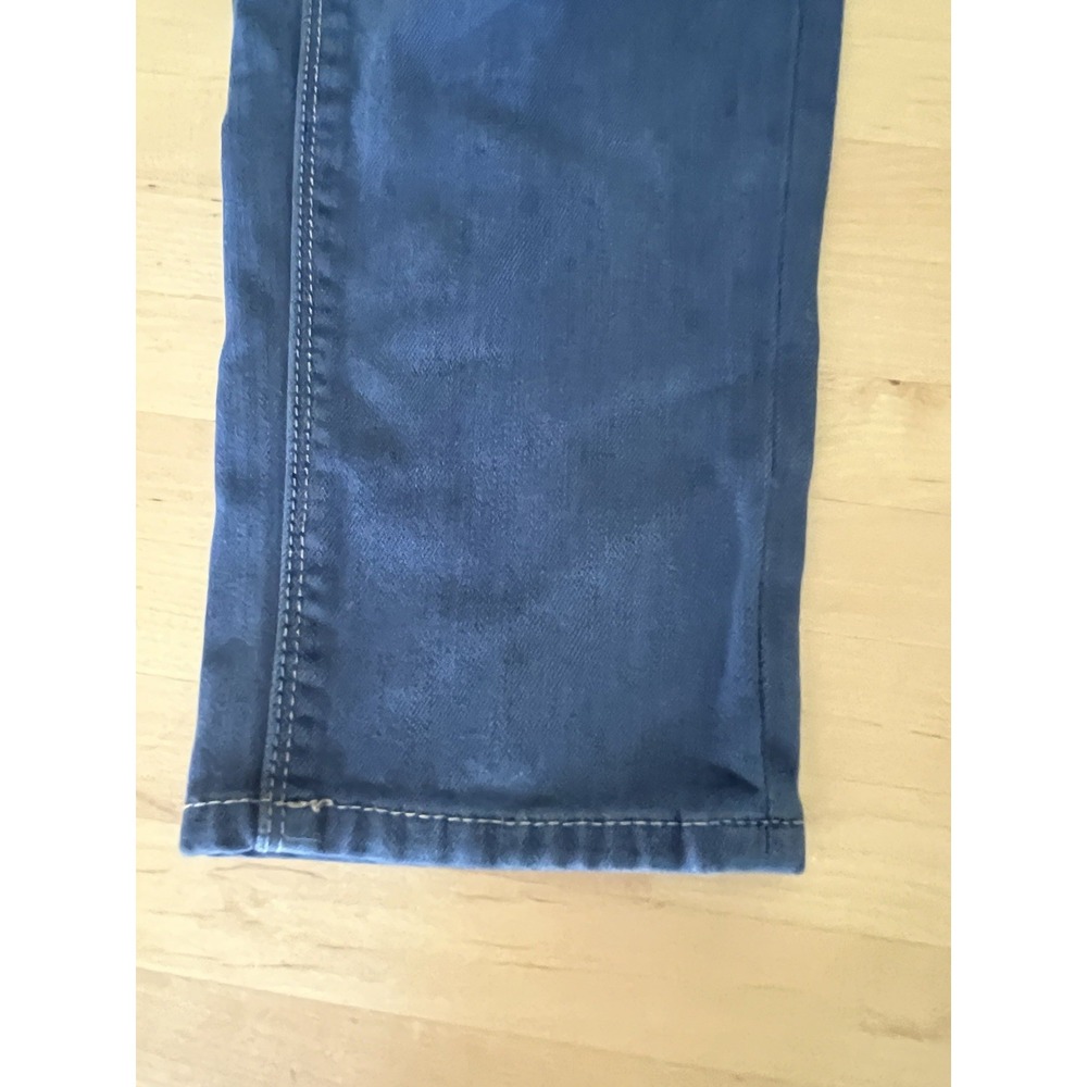 White House Black Market Girlfriend SZ 10 Embroidered Straight Leg Denim Jeans - Picture 6 of 12